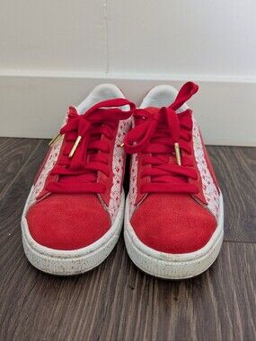 PUMA x Hello Kitty Suede (2018): Bright Red-Size 6 Women's